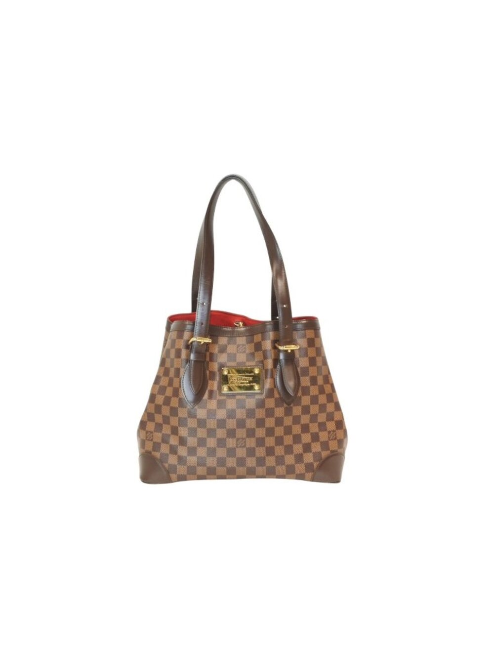 Louis Vuitton Hampstead MM Tote Bag Damier Ebene Brown Canvas